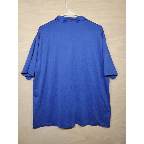 Nike Polo Shirt Mens 2XL On Field Performance Dri-Fit Swoosh Blue - Picture 10 of 11